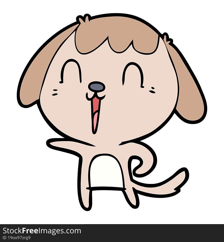 cute cartoon dog. cute cartoon dog