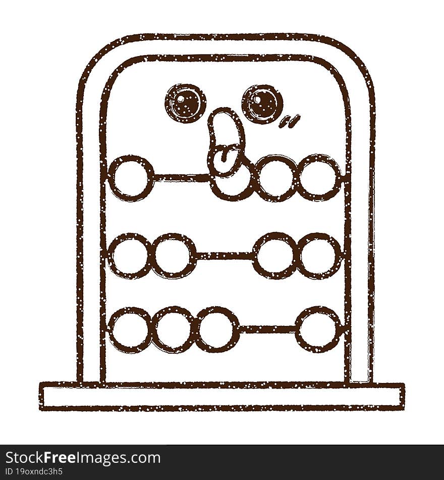 Abacus Charcoal Drawing