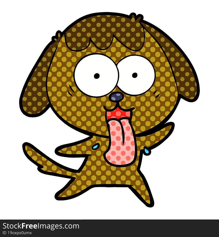 cute cartoon dog. cute cartoon dog