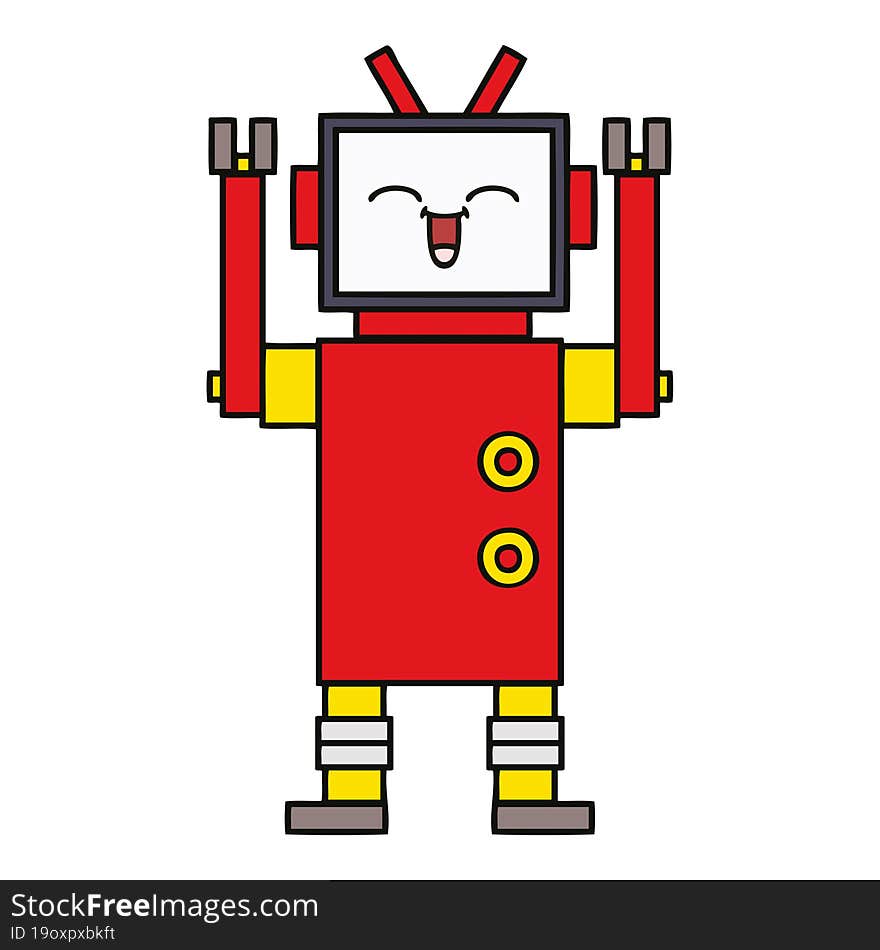 Cute Cartoon Robot