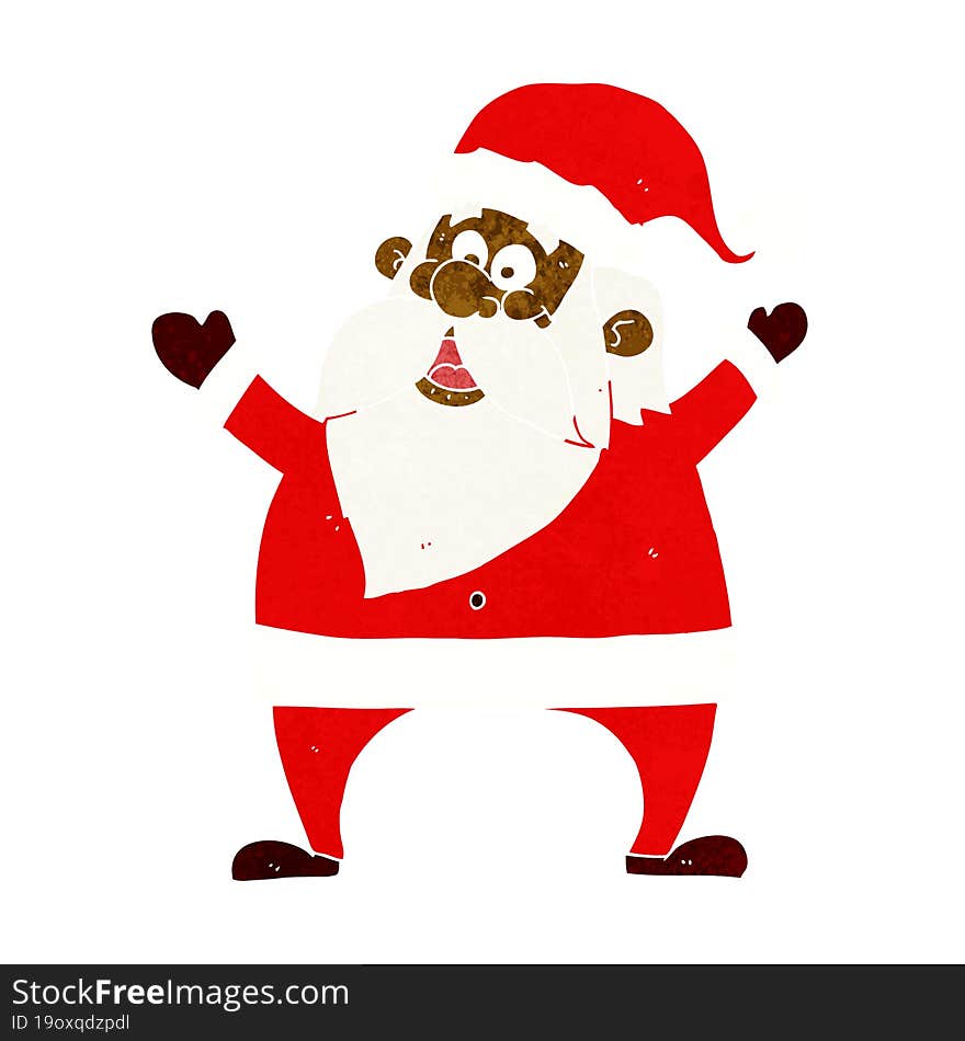 Jolly Santa Cartoon