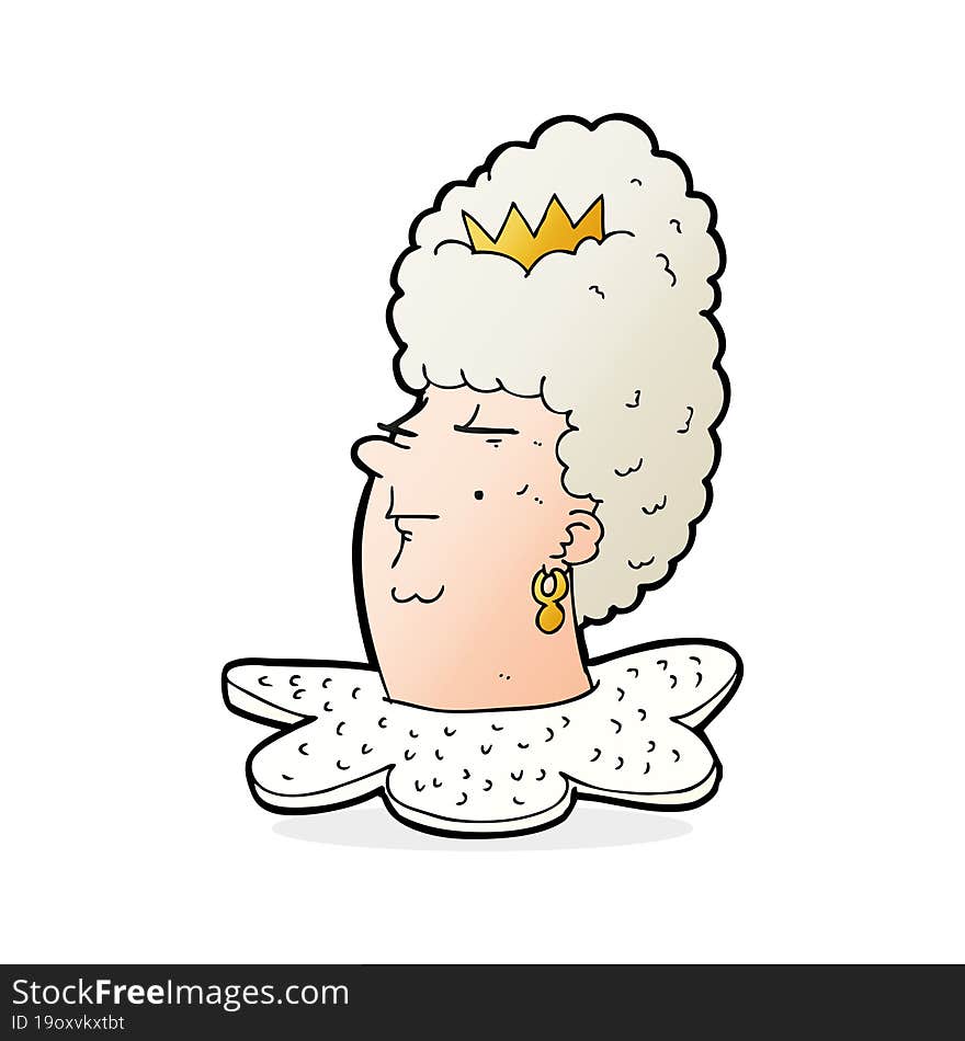 cartoon queen\'s head