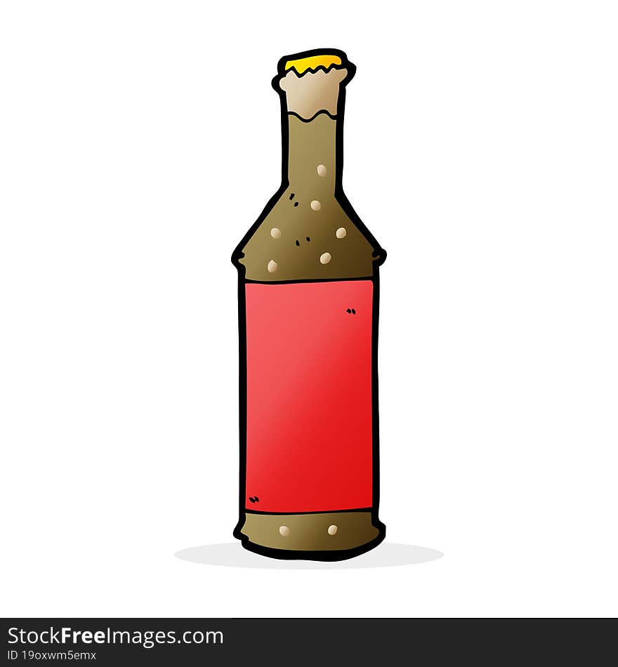 cartoon beer bottle