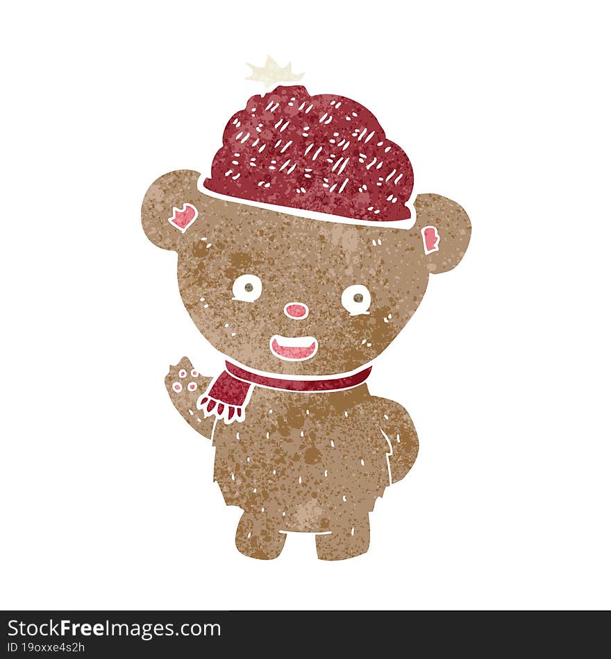 Cartoon Bear In Hat