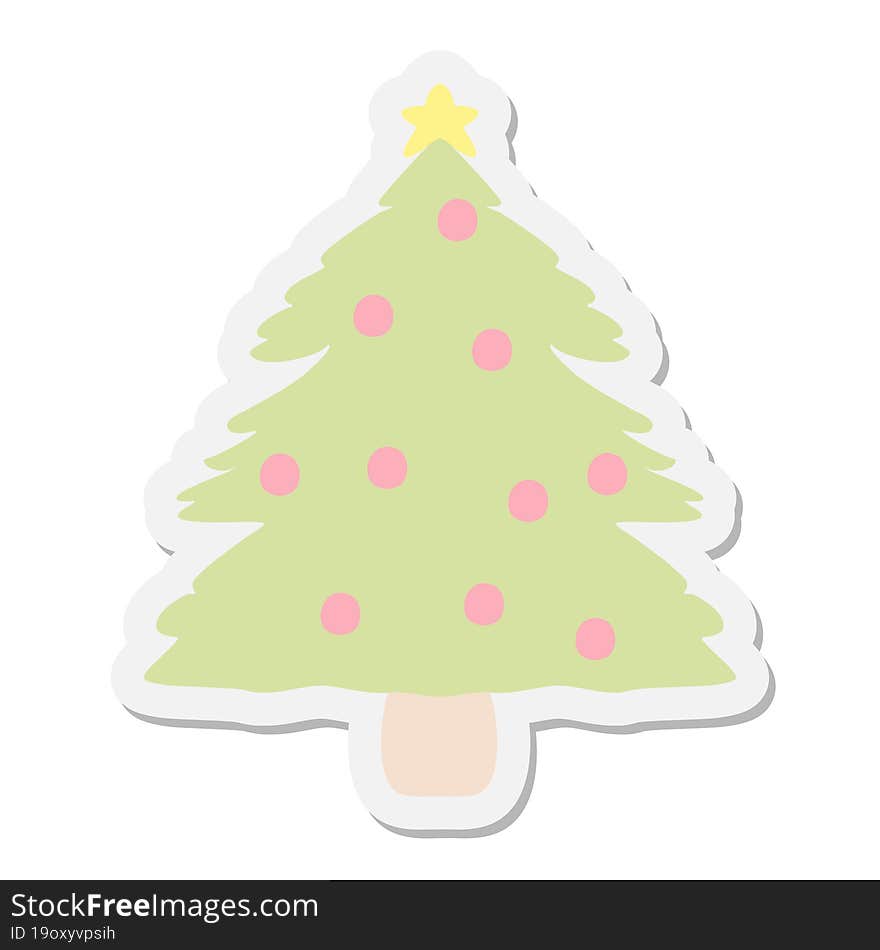 Christmas Tree Sticker