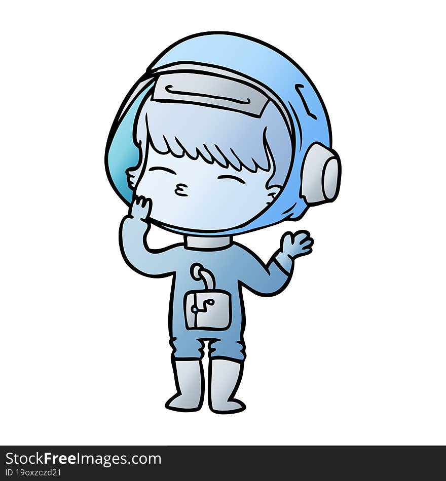 cartoon curious astronaut wondering. cartoon curious astronaut wondering