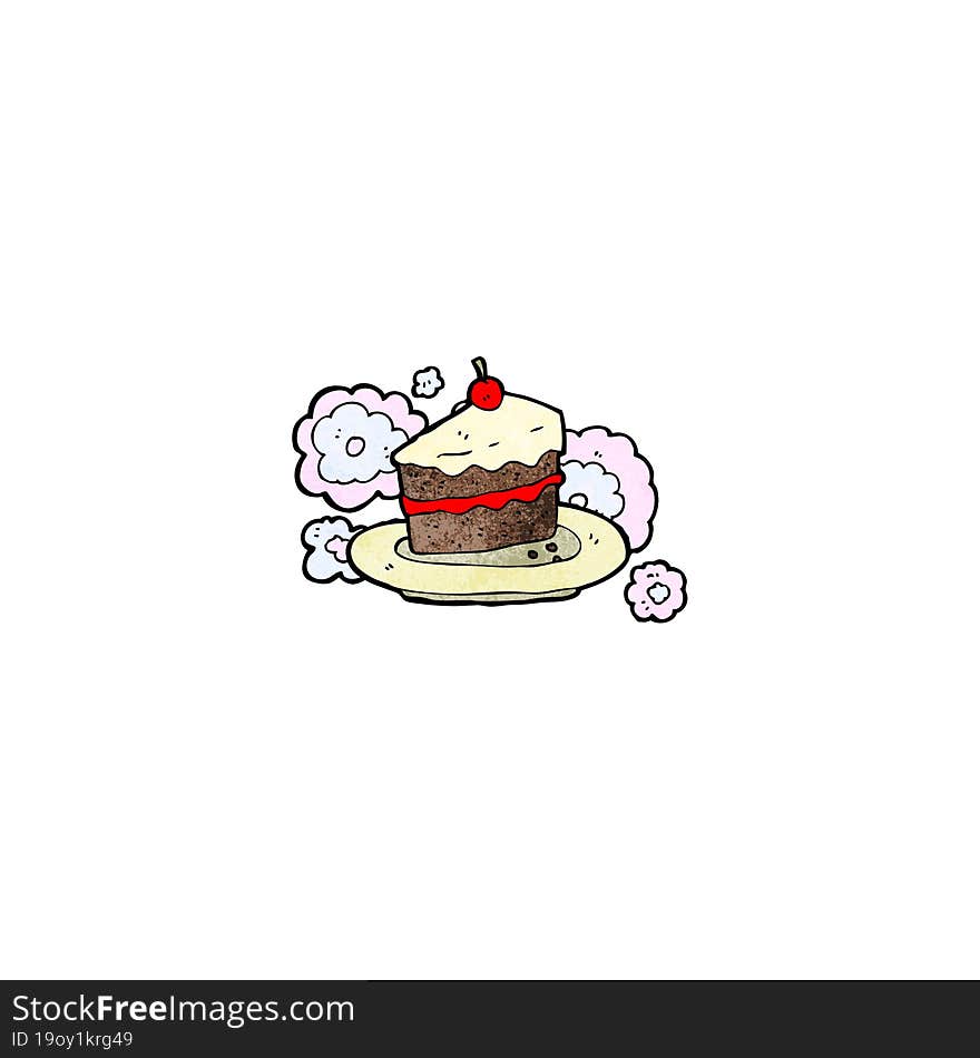 Cartoon Slice Of Cake