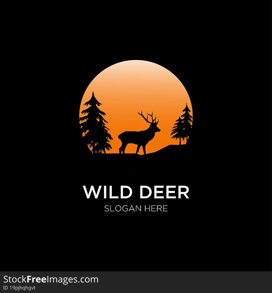 Silhouette Will Deer Logo Inspirations