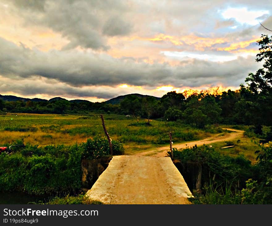 My village overlooks the beautiful Wasgamuwa National Forest and Rivesten Ranges. My village overlooks the beautiful Wasgamuwa National Forest and Rivesten Ranges