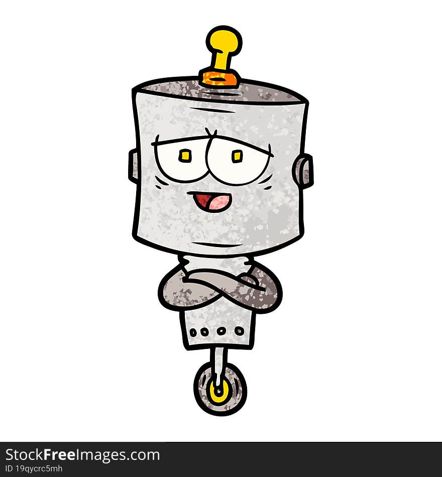 cartoon robot. cartoon robot