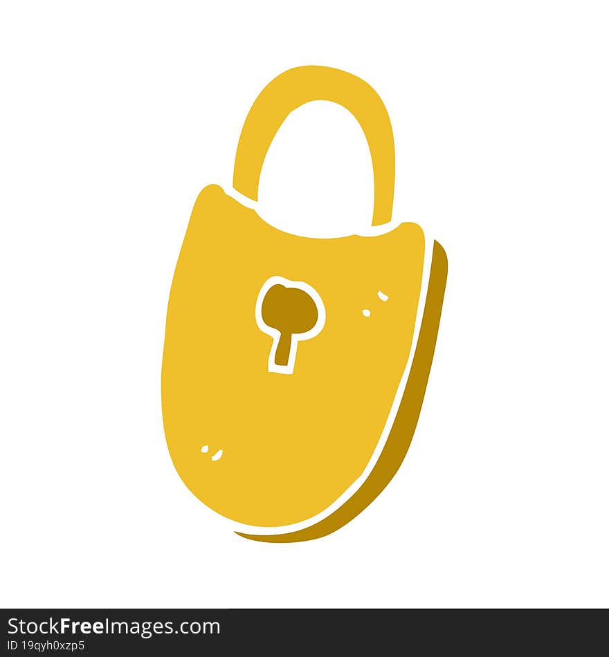 Cartoon Doodle Treasure Lock