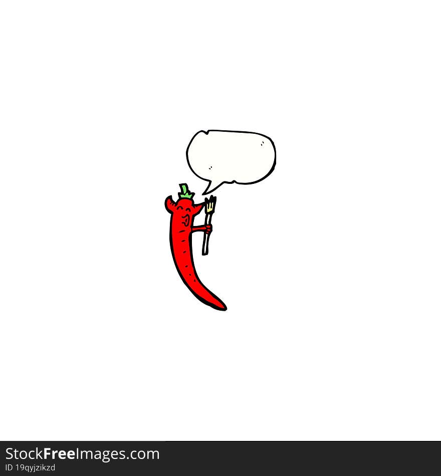 cartoon chili pepper