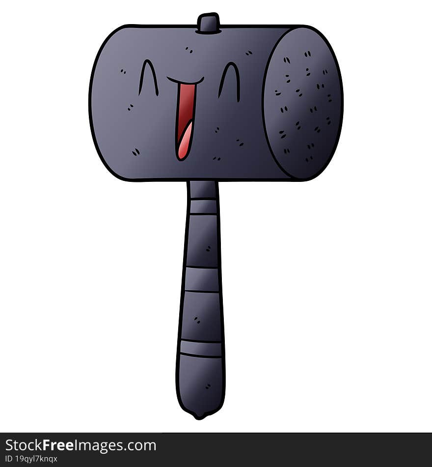 cartoon hammer. cartoon hammer