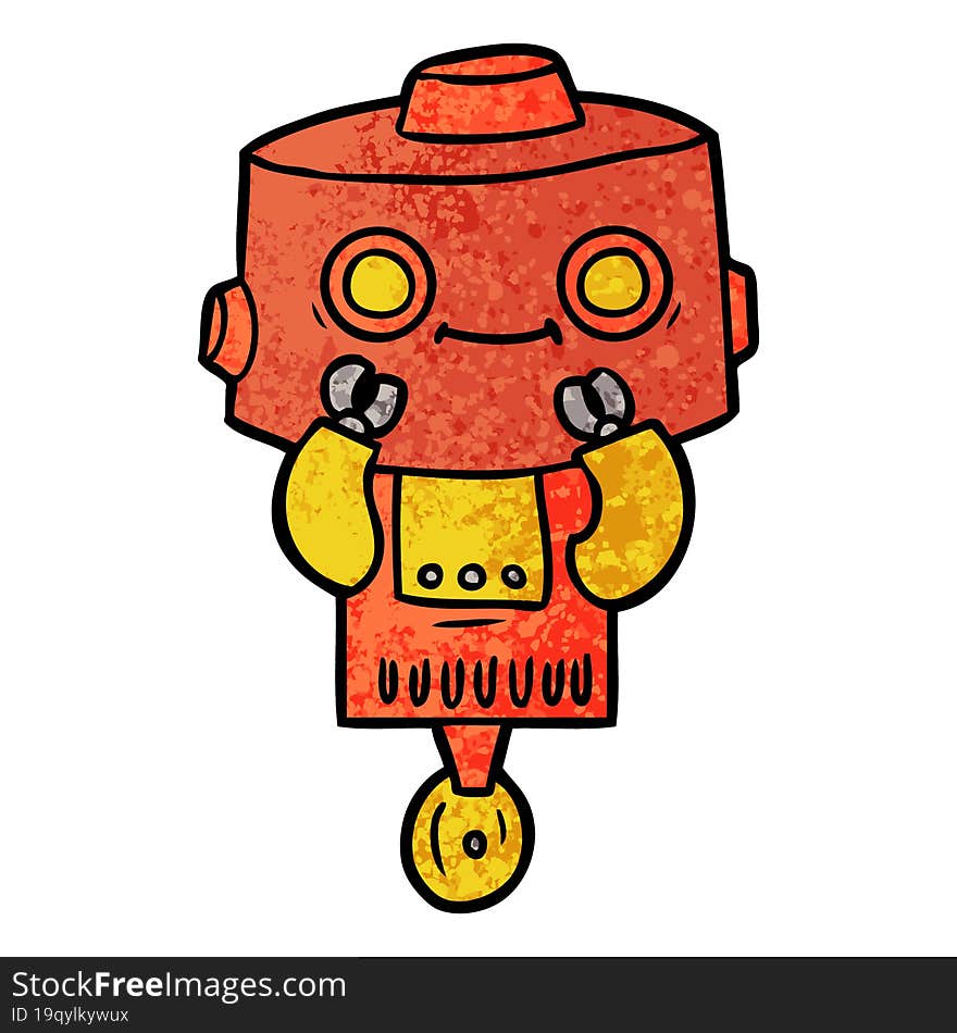 cartoon robot. cartoon robot