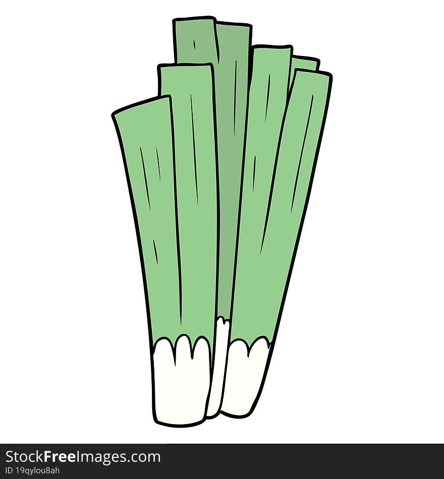 cartoon leeks. cartoon leeks