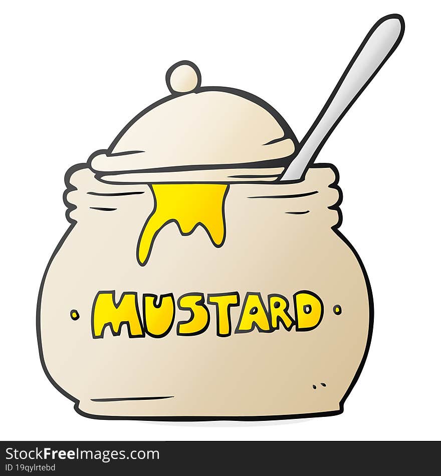 Cartoon Mustard Pot