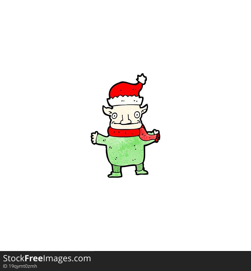 Cartoon Christmas Elf