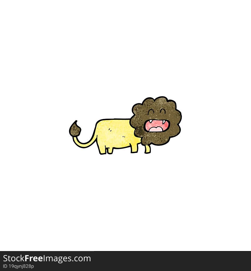 funny cartoon lion