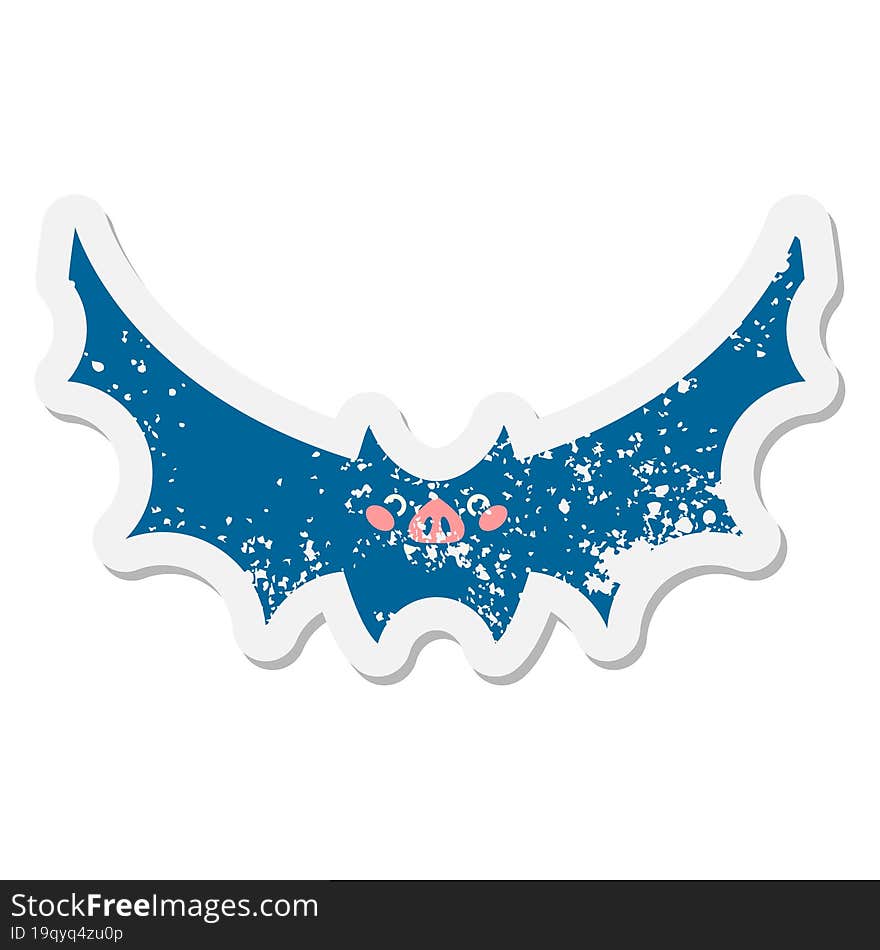 cute halloween bat grunge sticker