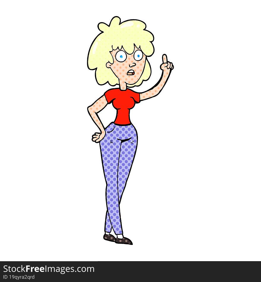 cartoon woman