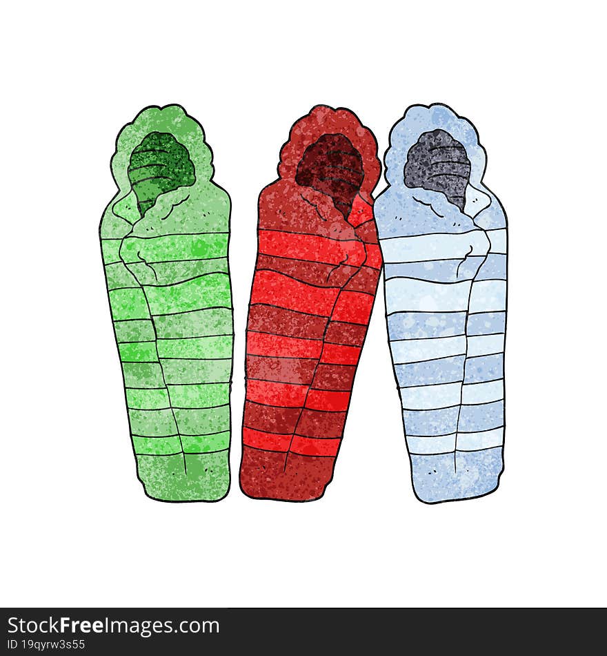 Textured Cartoon Sleeping Bags