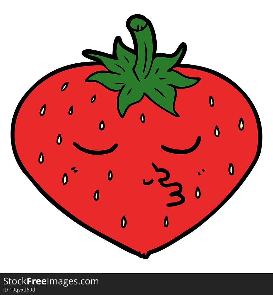 cartoon strawberry. cartoon strawberry