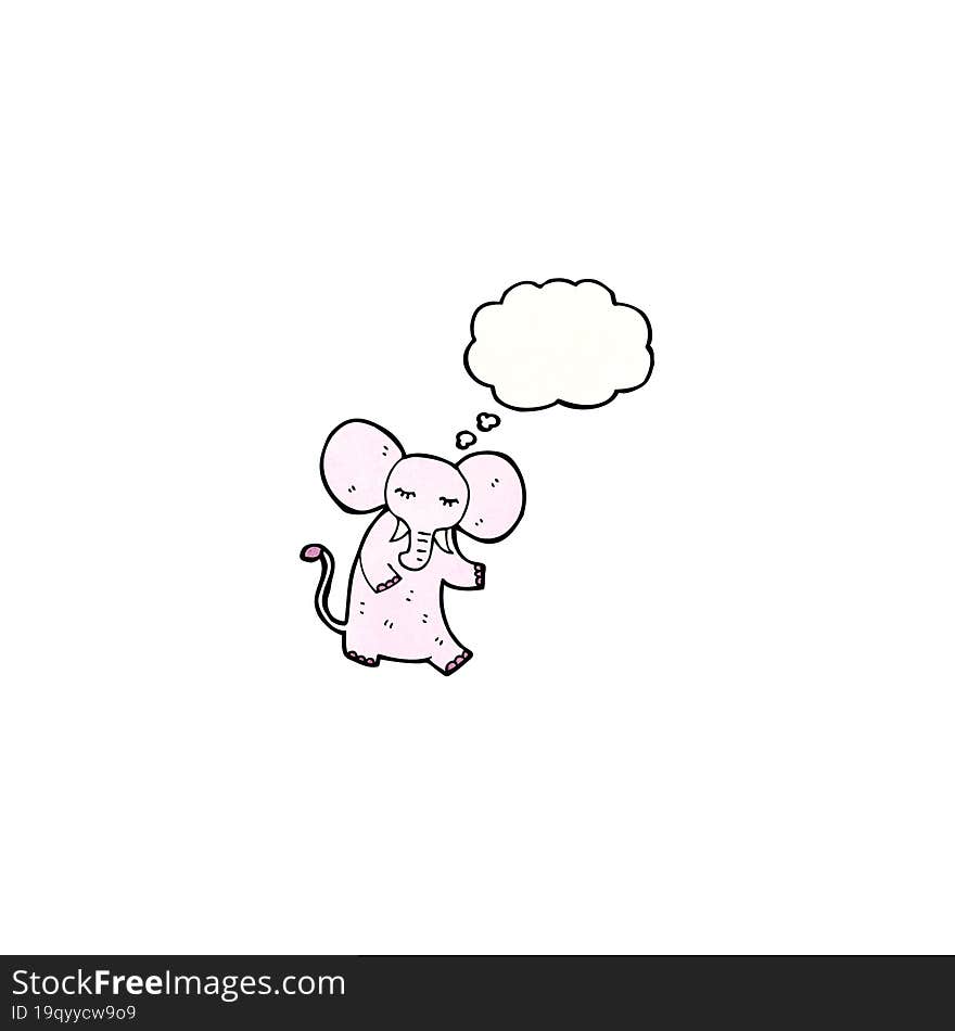 cartoon pink elephant