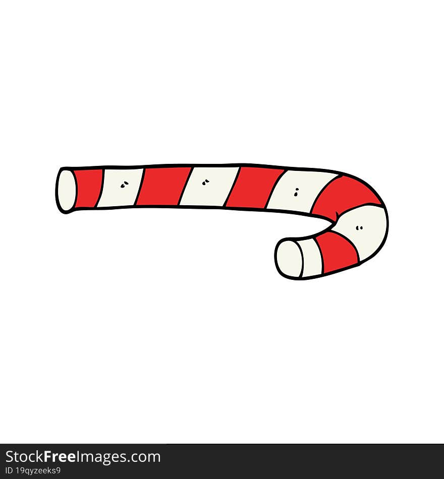 cartoon candy cane