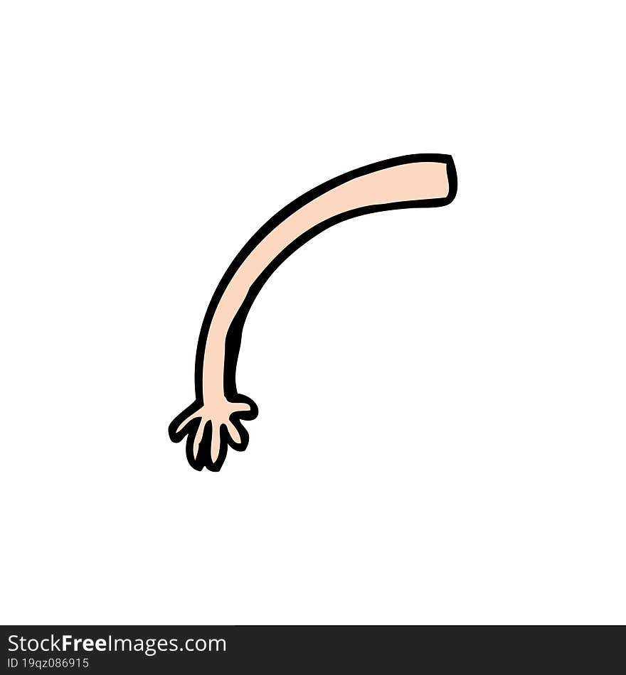 cartoon arm gesture