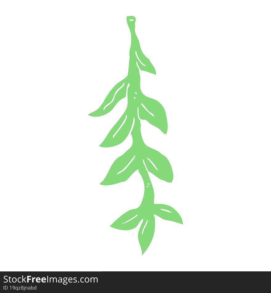 flat color style cartoon plant