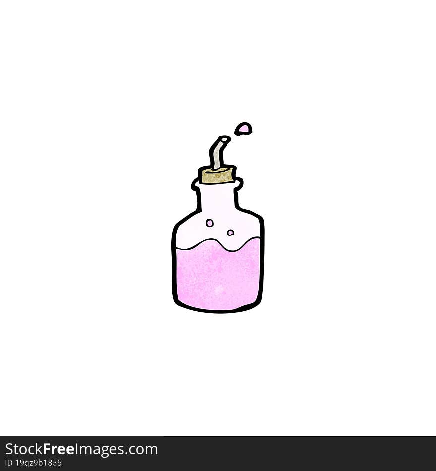 cartoon pink drinks bottle