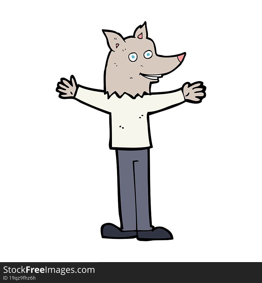 cartoon werewolf