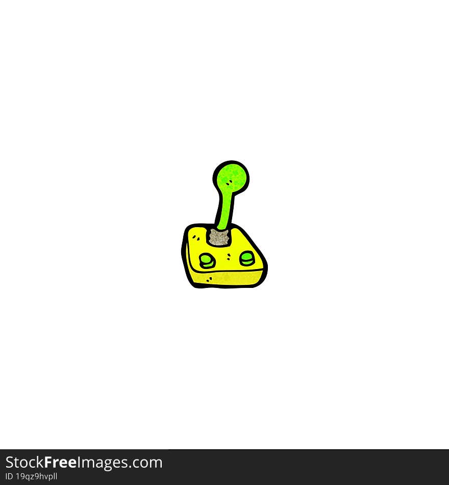 cartoon computer joystick