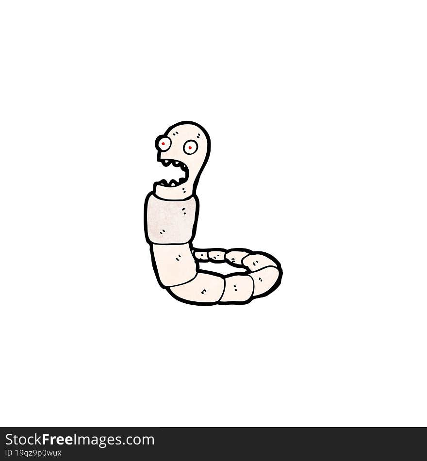 cartoon worm