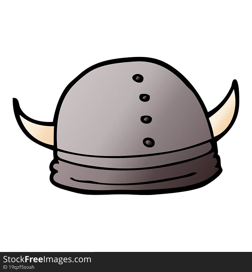 cartoon doodle viking helmet