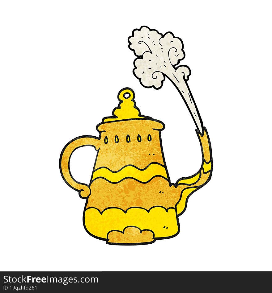 Textured Cartoon Fancy Coffee Pot