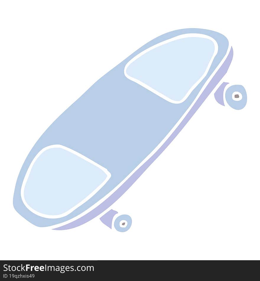 cartoon doodle skate board