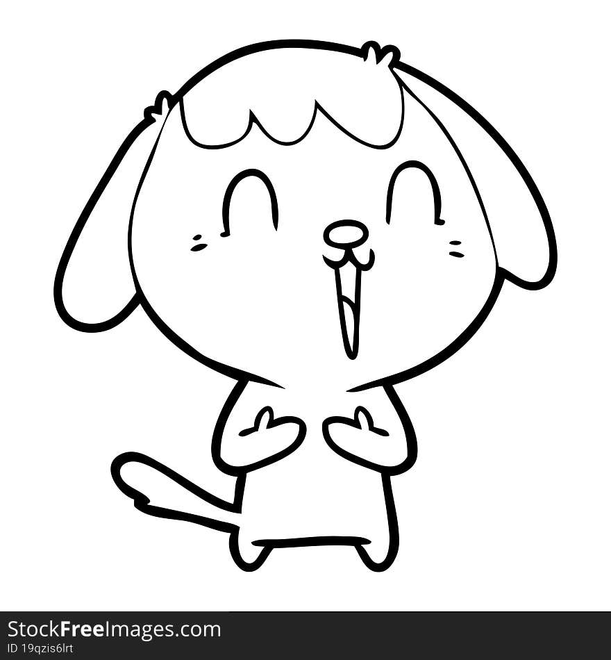 cute cartoon dog. cute cartoon dog