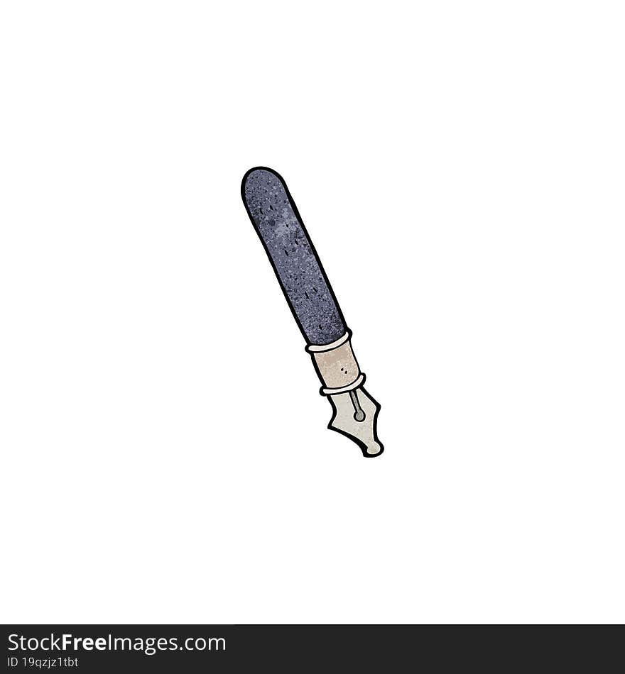 cartoon fountain pen