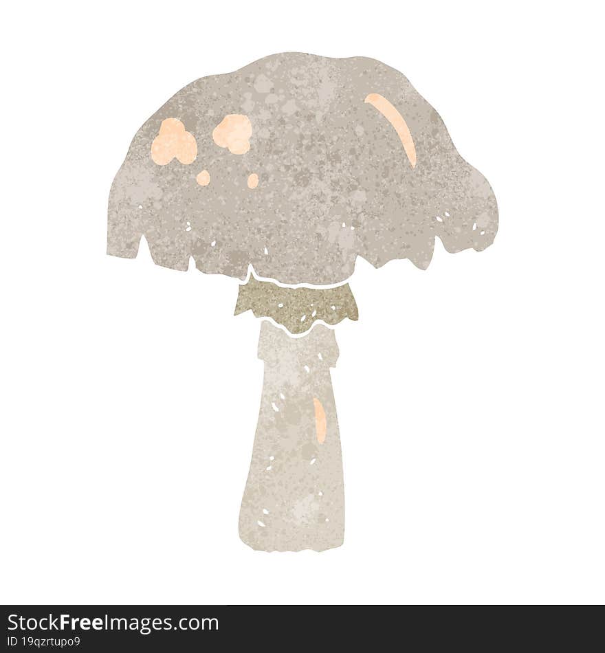 Retro Cartoon Mushroom