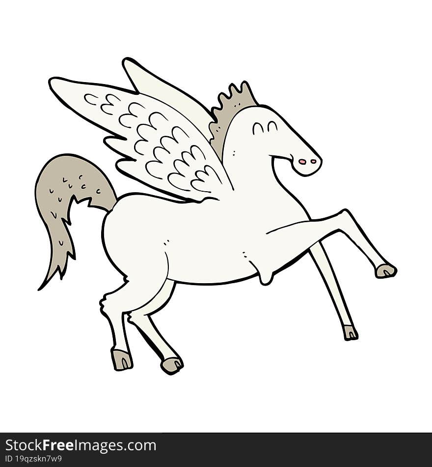 cartoon pegasus