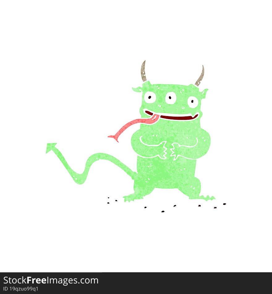 cartoon little demon