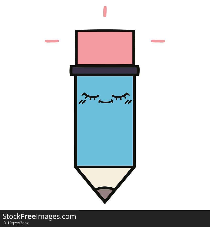 cute cartoon pencil