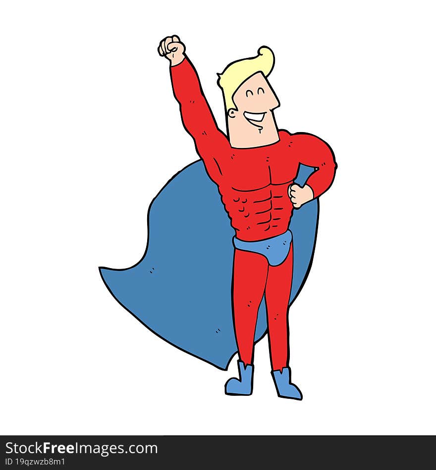 cartoon superhero