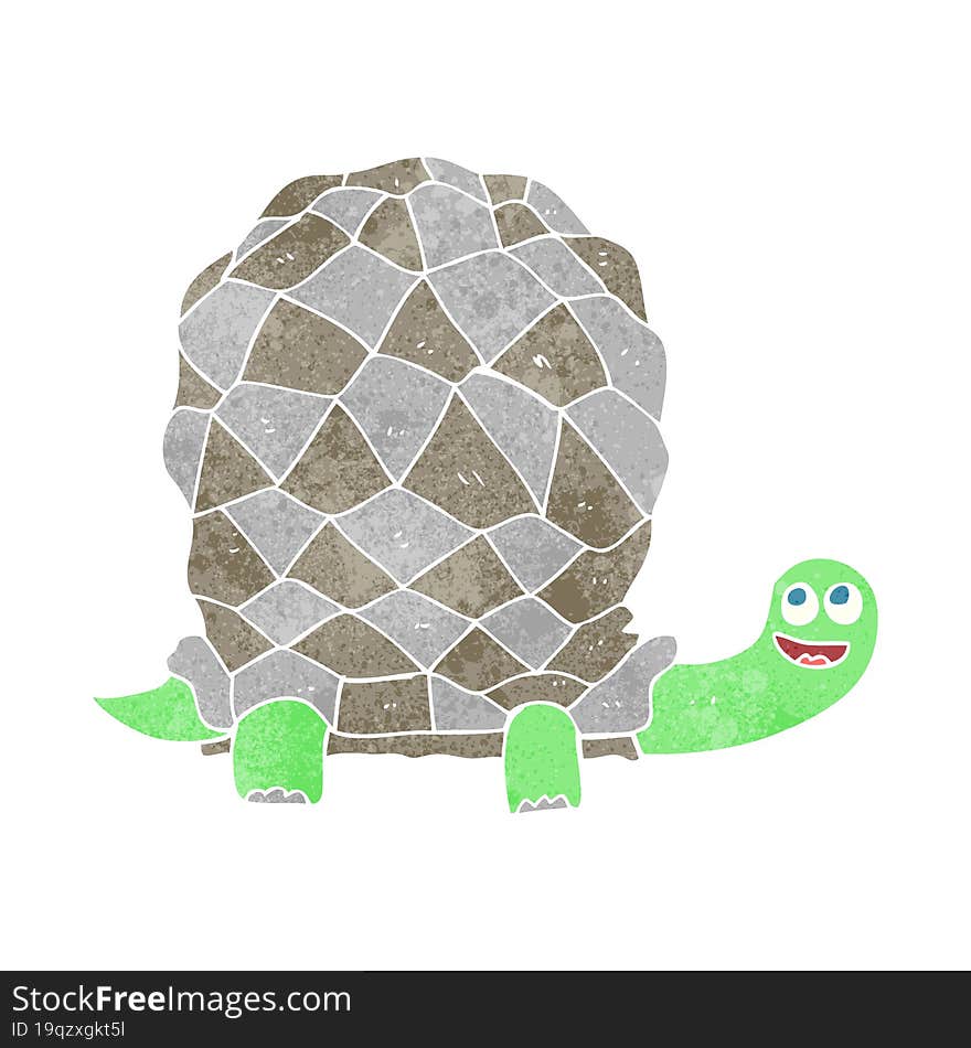 Retro Cartoon Tortoise