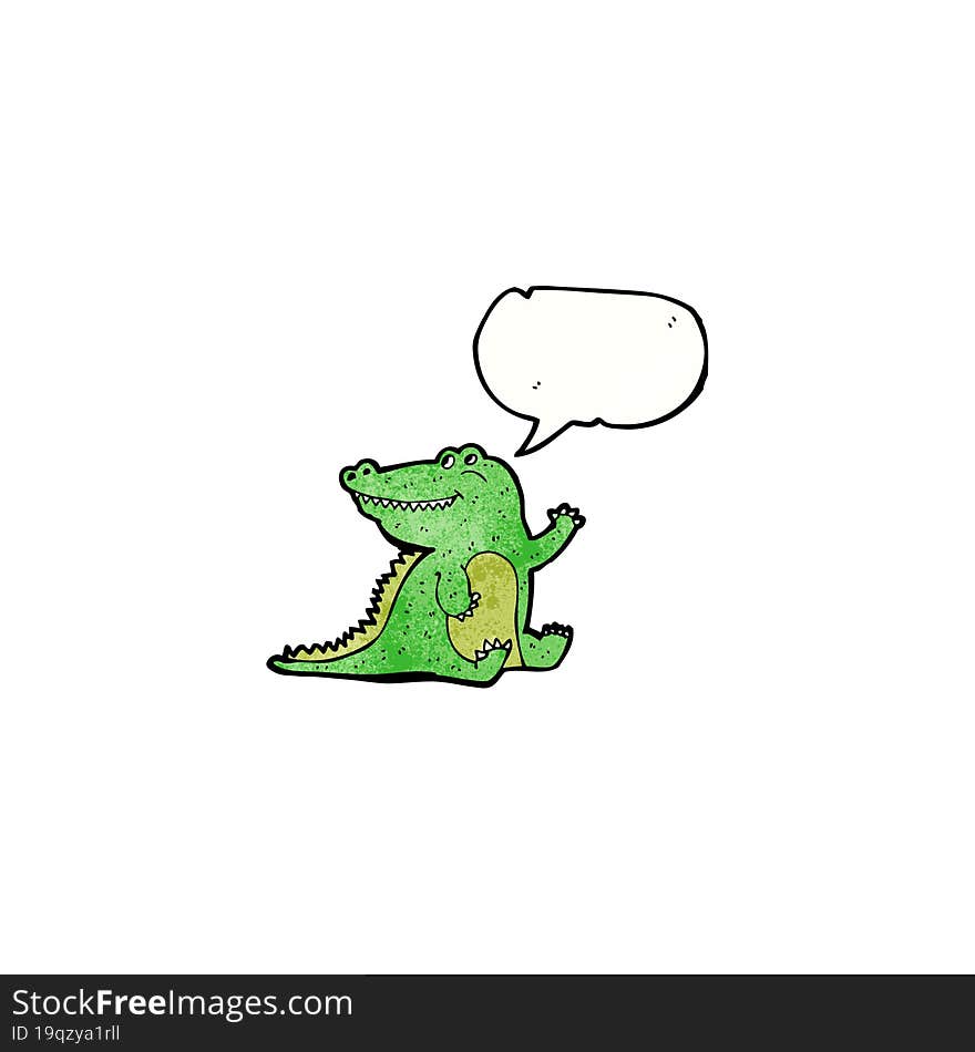 friendly crocodile cartoon