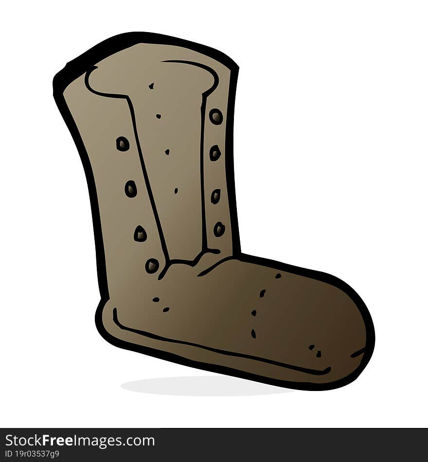 cartoon old boot