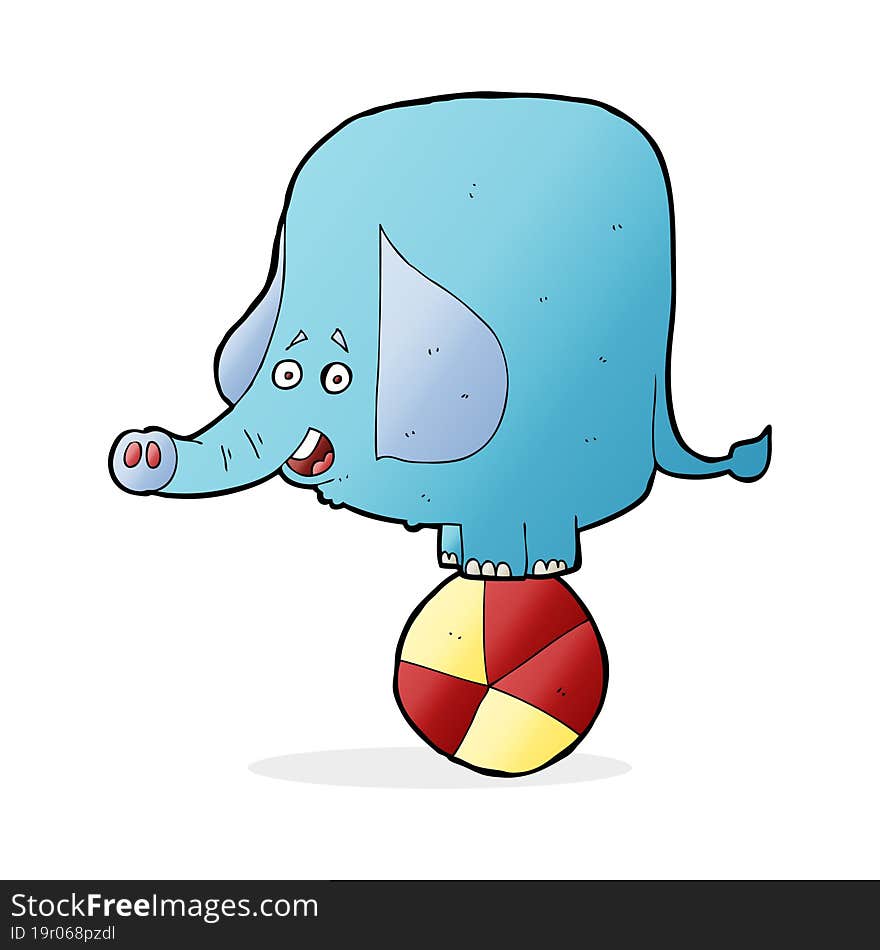 cartoon circus elephant