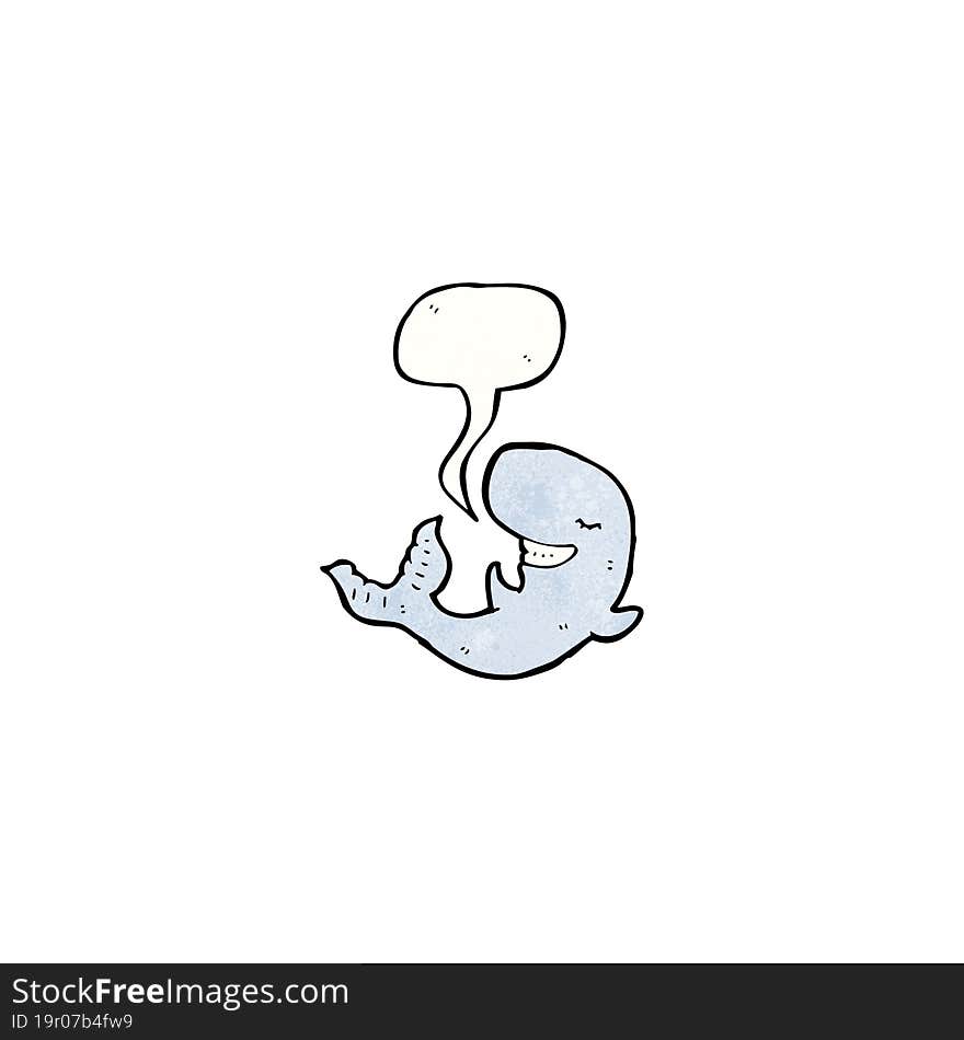 happy cartoon whale