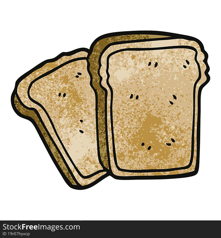 cartoon doodle toast